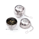 REGENT TEA BALL INFUSER WITH CHAIN STAINLESS STEEL, (45MM DIA)