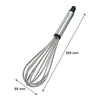REGENT BAKEWARE WHISK 6 WIRE STAINLESS STEEL, (280X60MM)