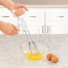 REGENT EGG BEATER WHITE ABS PLASTIC AND STAINLESS STEEL, 310MM