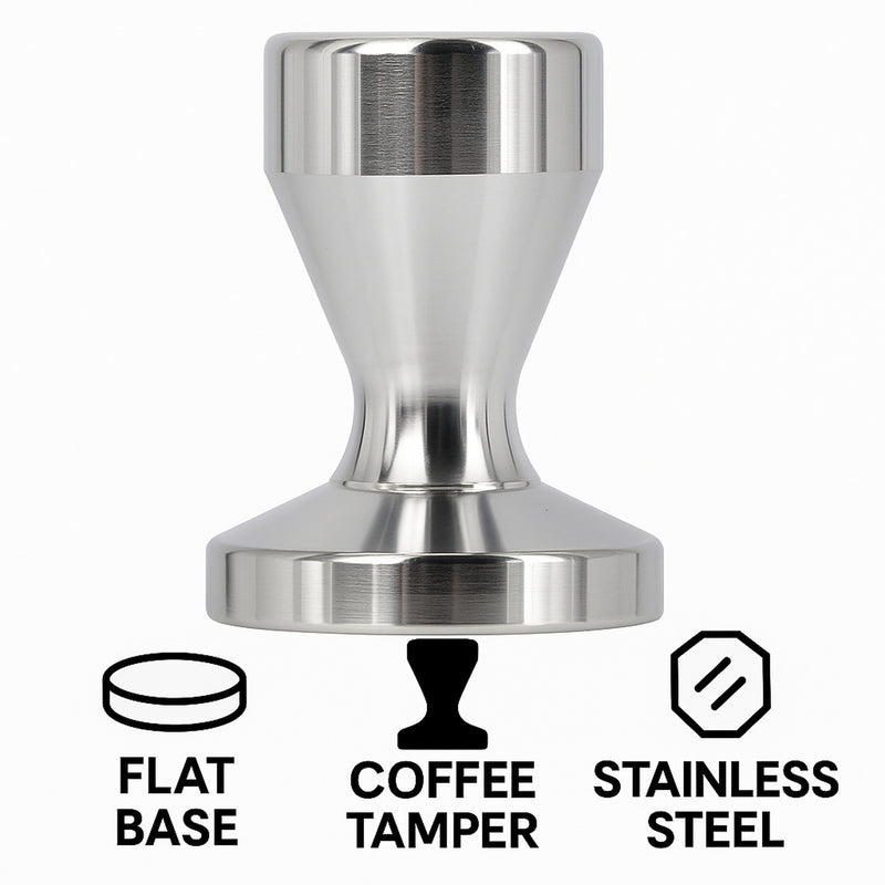 REGENT COFFEE TAMPER STAINLESS STEEL, 57.5MM DIA