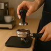 REGENT COFFEE TAMPER STAINLESS STEEL ASST. BLACK OR RED  COLOURS, (85X57.5MM DIA)