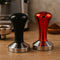REGENT COFFEE TAMPER STAINLESS STEEL ASST. BLACK OR RED  COLOURS, (85X57.5MM DIA)