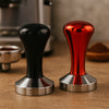 REGENT COFFEE TAMPER STAINLESS STEEL ASST. BLACK OR RED  COLOURS, (85X57.5MM DIA)