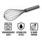 REGENT BAKEWARE PIANO WHISK 8 WIRE STAINLESS STEEL, 300MM