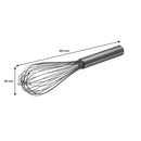 REGENT BAKEWARE PIANO WHISK 8 WIRE STAINLESS STEEL, (300X60MM)