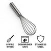 REGENT PIANO WHISK 8 WIRE STAINLESS STEEL, 360MM
