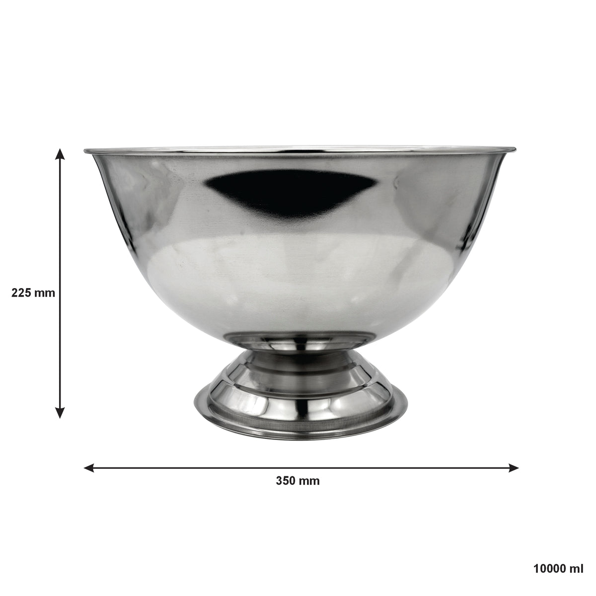 BAR BUTLER PEDESTAL CHAMPAGNE /ICE BOWL WITHOUT HANDLES, 10L