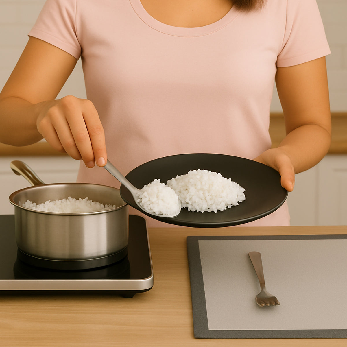 REGENT KITCHEN RICE SPOON STAINLESS STEEL 2PK, 275MM