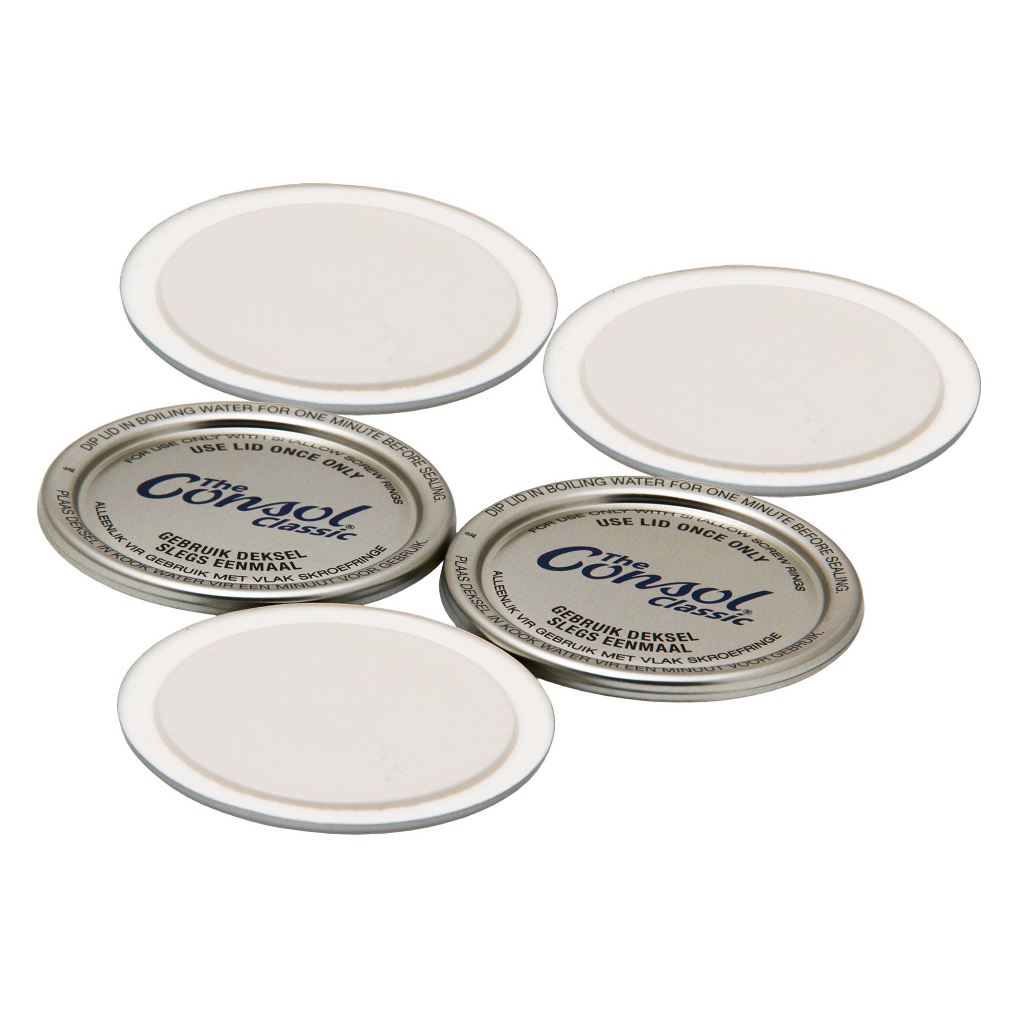CONSOL PRESERVE JAR LID DOMES FOR 500ML & 1L, 5PK