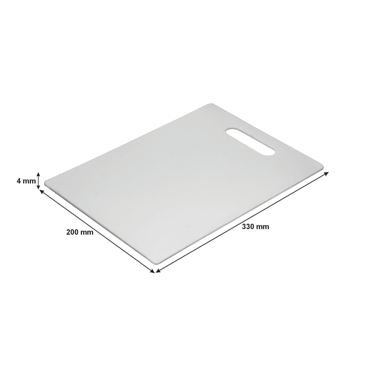 REGENT KITCHEN CUTTING BOARD PP PLASTIC WHITE, 330X200MM