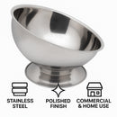 BAR BUTLER FOOTED ANGLED CHAMPAGNE BOWL STAINLESS STEEL, 9L