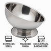 BAR BUTLER FOOTED ANGLED CHAMPAGNE BOWL STAINLESS STEEL, 9L