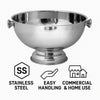 BAR BUTLER FOOTED CHAMPAGNE/ICE BOWL WITH SILVER KNOBS ST STEEL, 14LT