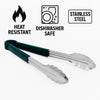 REGENT TONGS STAINLESS STEEL POLYCOATED GREEN, (317X40X20MM)