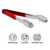 REGENT TONGS STAINLESS STEEL POLYCOATED RED, 317MM
