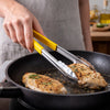 REGENT TONGS STAINLESS STEEL POLYCOATED YELLOW, 317MM
