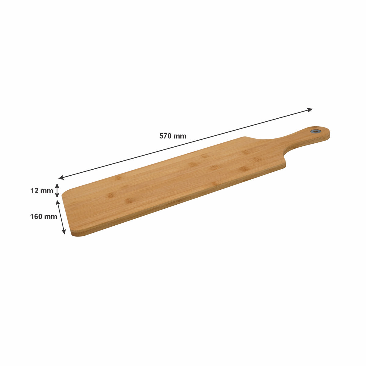 REGENT BAMBOO LONG PADDLE SERVING BOARD, 570X160MM