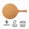 REGENT BAMBOO ROUND PADDLE SERVING BOARD WITH RING, 430X275MM DIA