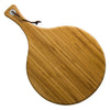 REGENT BAMBOO ROUND PADDLE SERVING BOARD WITH RING, (430/275MM DIAX15MM)