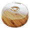 REGENT BAMBOO ROUND CUTTING/SERVING BOARD REVERSIBLE WITH DOME COVER, (280MM DIAX95MM)