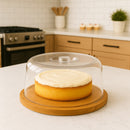 REGENT BAMBOO REVERSABLE CUTTING/SERVING BOARD WITH DOME COVER, 280MM DIA