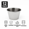 REGENT SAUCE CUP STAINLESS STEEL 70ML 12PK, 56MM DIA