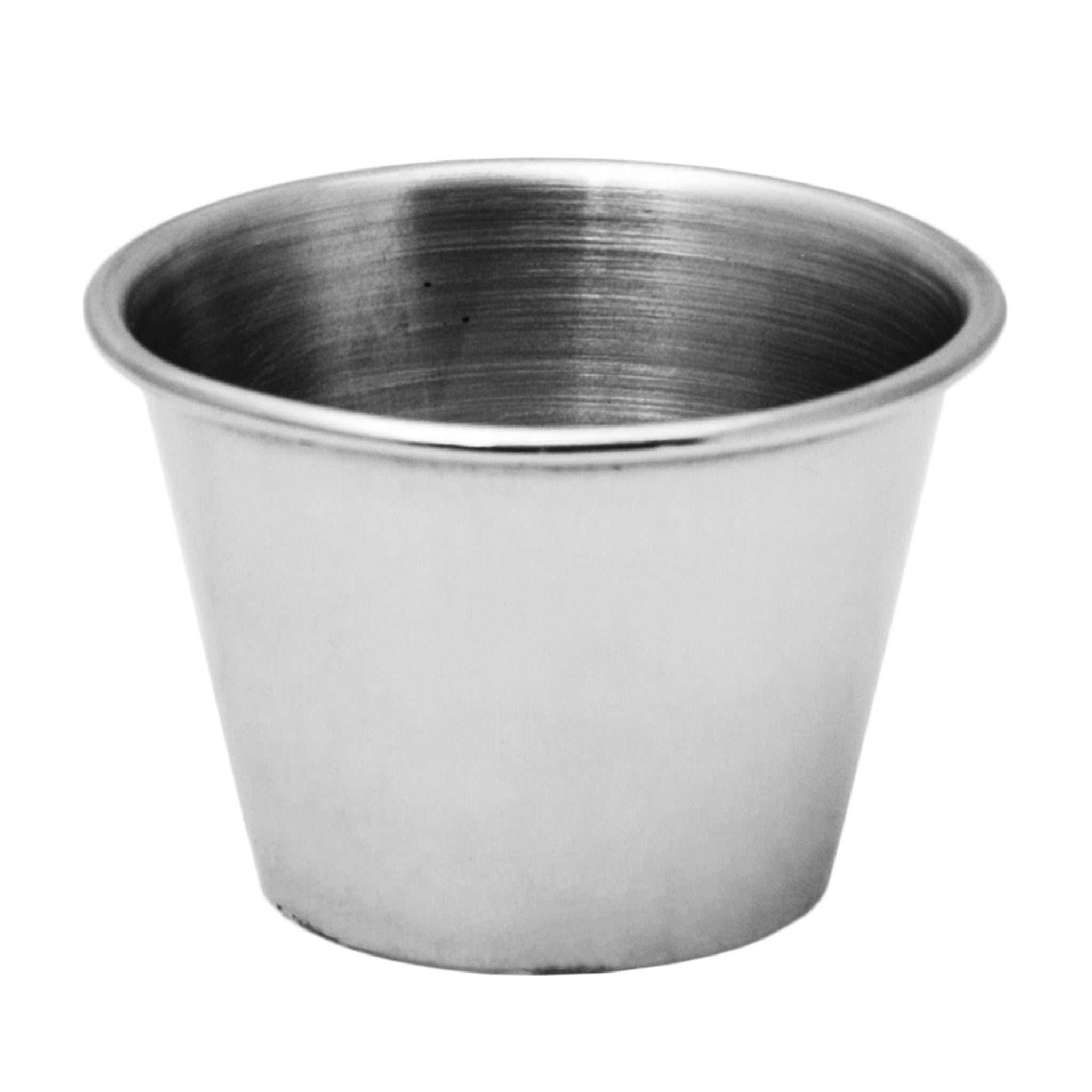 REGENT SAUCE CUP STAINLESS STEEL 70ML 12PK, 56MM DIA