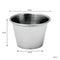 REGENT SAUCE CUP STAINLESS STEEL 1 DOZ, 56ML (55MM DIAX38MM)