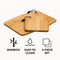 REGENT BAMBOO CUTTING BOARD 2 PIECE SET, 205X155MM | 305X225MM