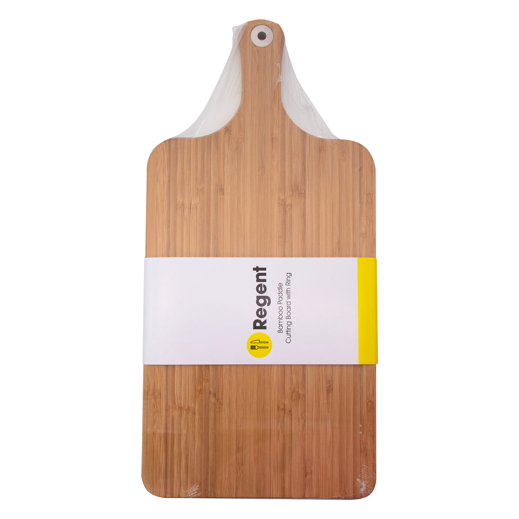 REGENT BAMBOO PADDLE CUTTING BOARD WITH RING