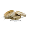 REGENT BAMBOO ORIENTAL STEAMER 2 TIER WITH LID, 210MM DIA