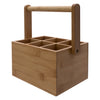 REGENT BAMBOO CADDY, 6 DIVISIONS WITH HANDLE, 206X140MM