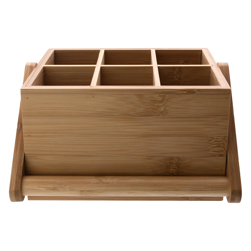 REGENT BAMBOO CADDY WITH HANDLE, 6 DIVISION, 206X140MM