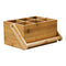 REGENT BAMBOO CADDY WITH HANDLE, 6 DIVISION, (205X140X235MM)