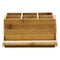 REGENT BAMBOO CADDY WITH HANDLE, 6 DIVISION, (205X140X235MM)