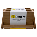 REGENT BAMBOO CADDY WITH HANDLE, 6 DIVISION, 206X140MM