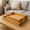 REGENT BAMBOO TRAYS WITH HANDLE 2PCE SET, 410X281MM l 435X305MM