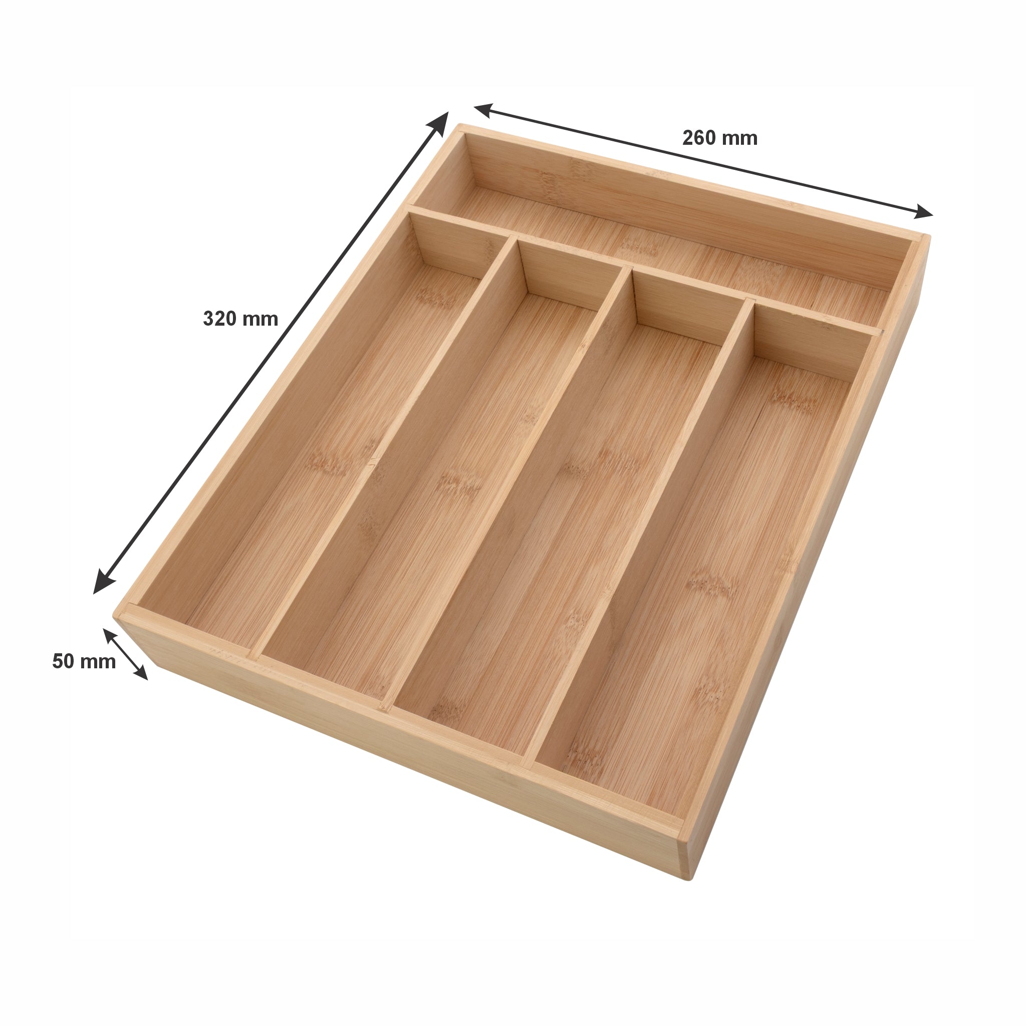 REGENT BAMBOO CUTLERY TRAY, 320X260MM