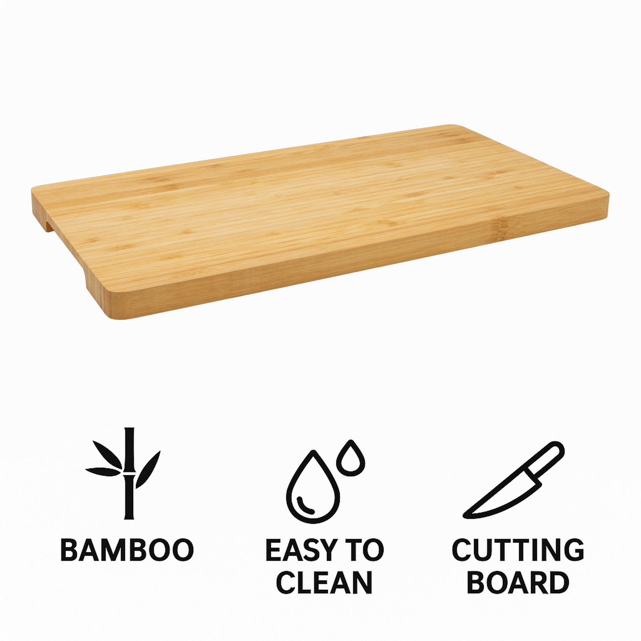 REGENT BAMBOO CUTTING BOARD, 385X200MM