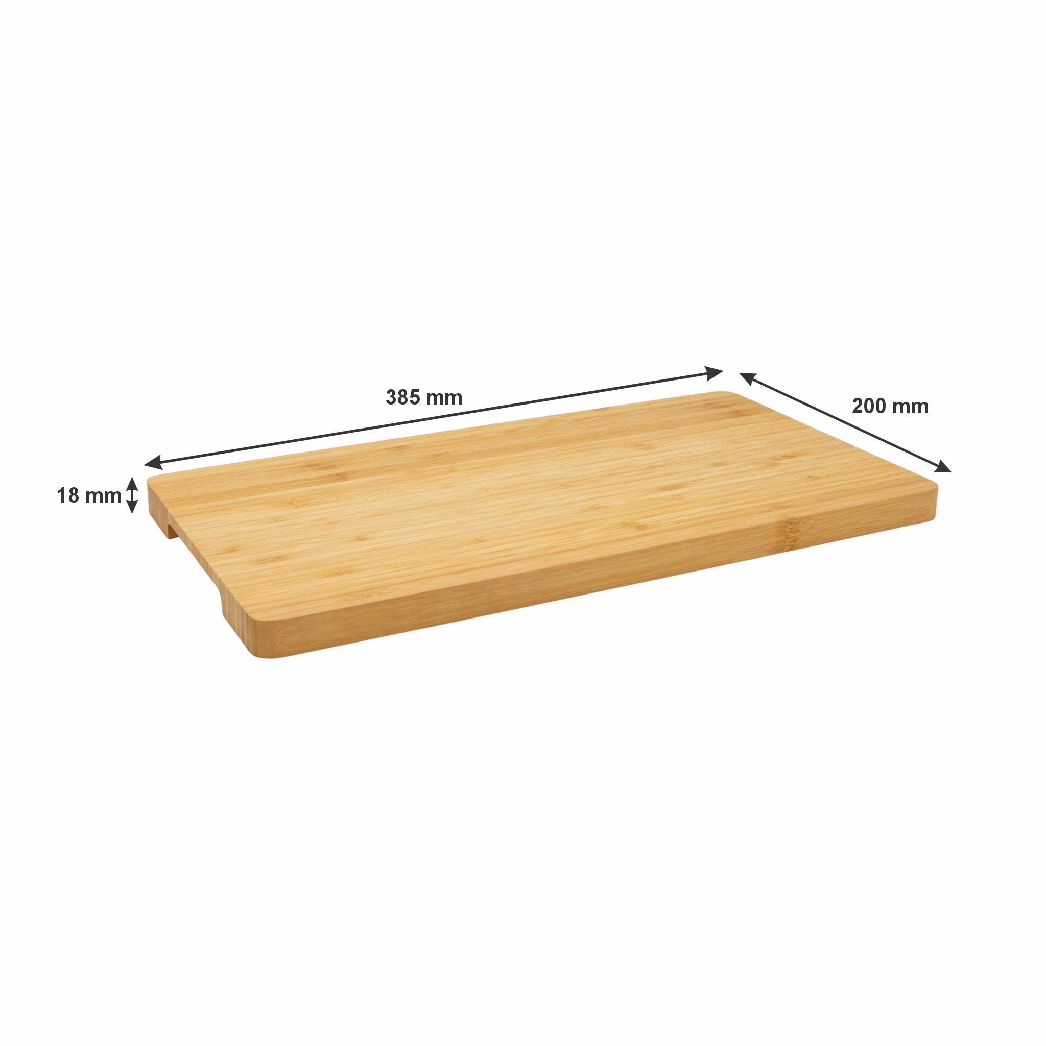 REGENT BAMBOO CUTTING BOARD, 385X200MM