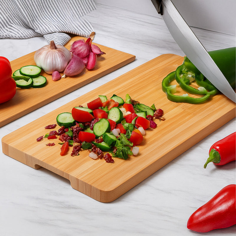 REGENT BAMBOO CUTTING BOARD, 385X200MM
