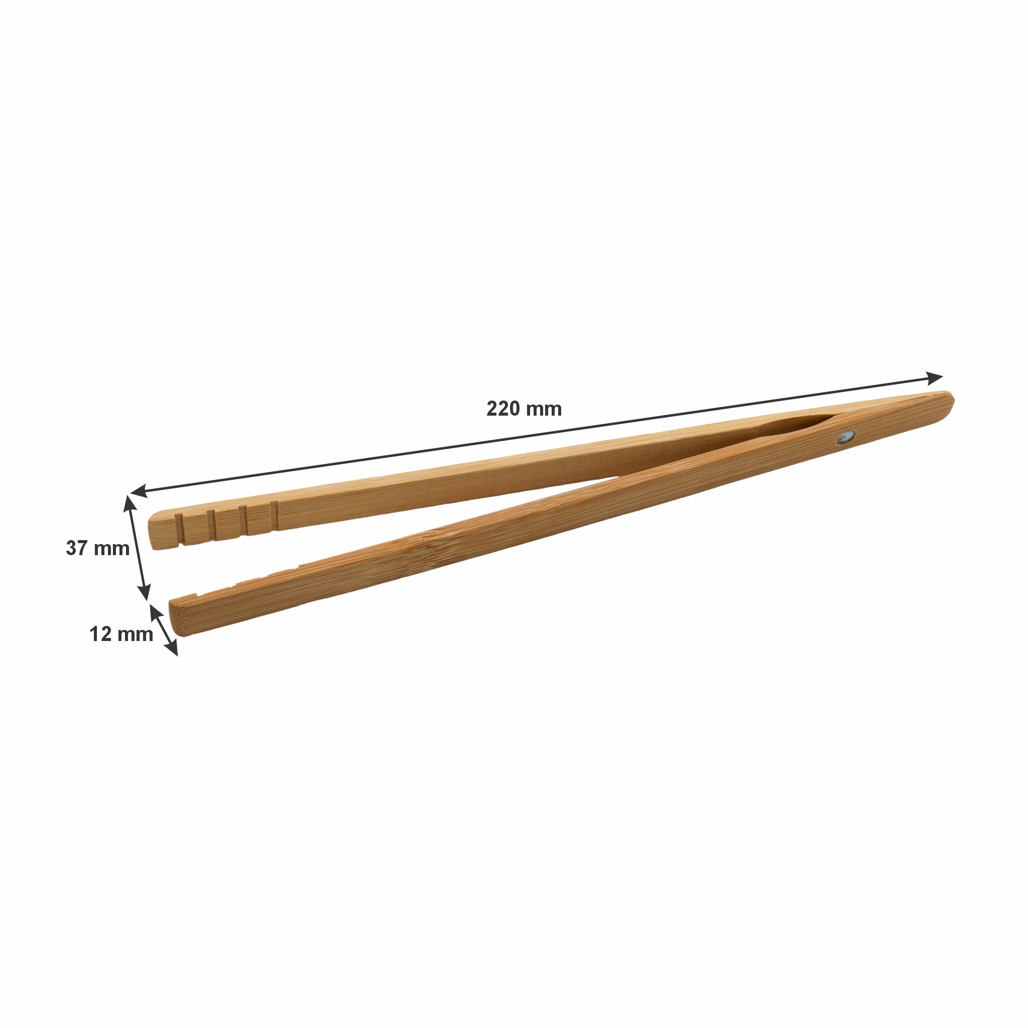 REGENT BAMBOO UTILITY/TOAST TONG WITH MAGNET, 220MM