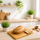 REGENT BAMBOO BREAD BOARD WITH CRUMB CATCHER, 425X280MM