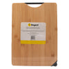 REGENT BAMBOO CUTTING BOARD WITH BLACK METAL HANDLE AND KNIFE SHARPENER, (355X258X18MM)