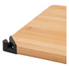 REGENT BAMBOO CUTTING BOARD WITH BLACK METAL HANDLE WITH KNIFE SHARPENER, 355X258MM