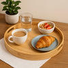 REGENT BAMBOO ROUND SERVING TRAY WITH CUT OUT HANDLE, 360MM DIA