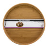 REGENT BAMBOO ROUND SERVING TRAY WITH CUT OUT HANDLE, 360MM DIA