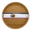 REGENT BAMBOO ROUND SERVING TRAY WITH CUT OUT HANDLE, 360MM DIA