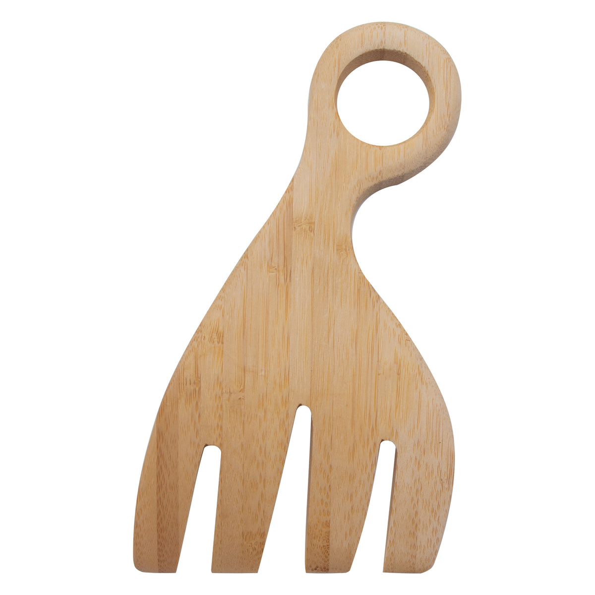REGENT BAMBOO HAND SALAD SERVERS 2PK, 185MM