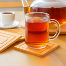 REGENT BAMBOO SQUARE COASTERS IN A HOLDER 7PK SET, 100X100MM